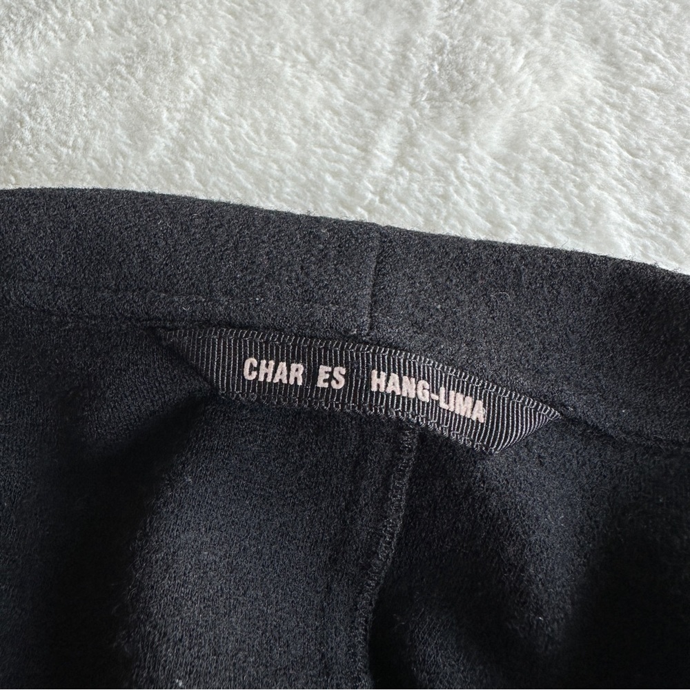 💥Clearance💥 Charles Chang-Lima Black Wool V-neck Long Sleeve Jacket M (8) - Picture 10 of 14